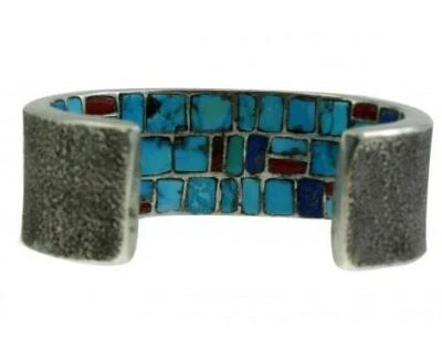 Philander Begay, Tufa Bracelet, Inlay, Inner Beauty, Kokopelli, Navajo, 6 - Image 1 of 4