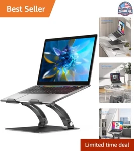 Elegant Laptop Stand - Ergonomic Design - Compatible with MacBook, Dell, HP - Picture 1 of 8