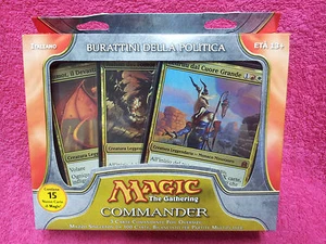 ITALIAN Magic MTG 2011 Commander C11 Sealed Political Puppets Deck the Gathering - Picture 1 of 2