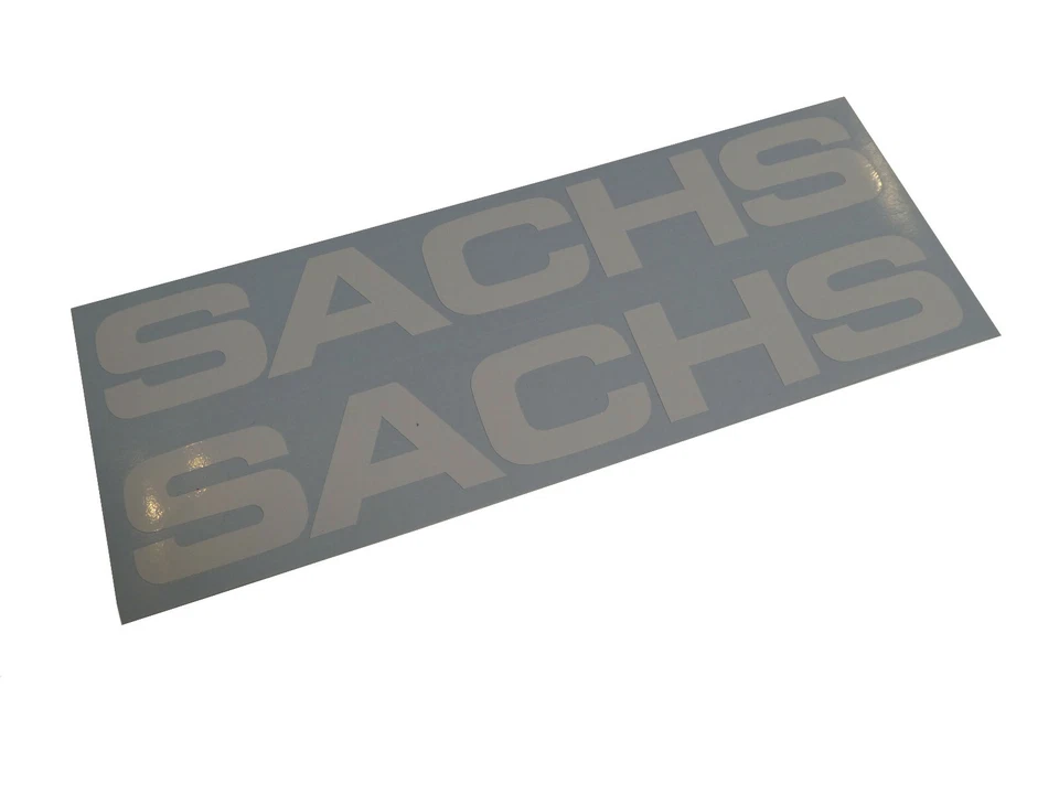 Sachs Schrift Schriftzug Dekor Aufkleber Sticker Oldtimer Prima Suburban Weiss - Bild 1 von 1