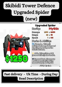 SKIBIDI Tower Defense - Upgraded Spider (new unit)