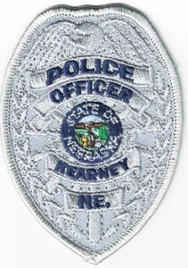 Kearney Police Nebraska Officer badge patch  (approx. 3.8 x 2.7 inches) - Picture 1 of 1