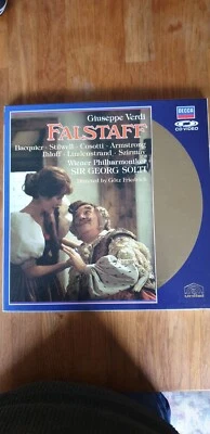 LD018) Verdi Falstaff Sir Georg Solti Wiener Philharmoniker Laserdisc Decca - Image 1 of 4