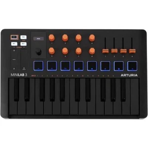 Arturia MiniLab 3 Orange Compact MIDI Keyboard and Pad Controller - Picture 1 of 7