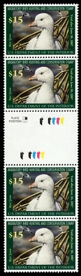 RW73 — 2006 Ross' goese, vertical strip of 4 from press sheet - Image 1 of 2