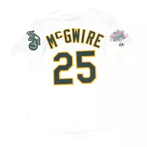 Mark McGwire Oakland Athletics 1989 World Series Home White Jersey Men's (S-3XL) - Picture 1 of 6