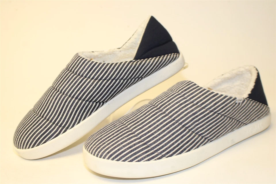 Zapatillas TOMS Azul Marino Ferrocarril Rayas Ezra Para Hombres Talla 9 Acogedores Zapatos Cómodos 10018751 Foto 1 de 4