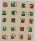 FORGERY - Germany - inflation issues - forged cancels, genuine stamps , D222
