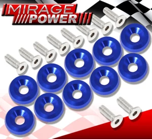 M6 X 20 Fender Bumper Washer Bolt Engine Bay Kit 10PC Blue For SC300 LS400 RC350 - Picture 1 of 4