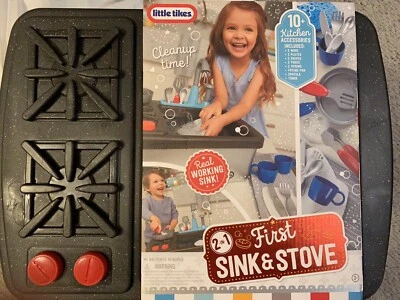 Little Tikes First Sink & Stove Realistic Pretend Play Appliance for Kids - New - Image 1 of 4