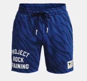 Under Armour Project Rock Training Shorts Size Medium Blue NEW 1377445-471 - Picture 1 of 7