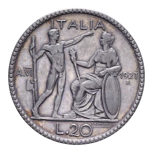 20 LIRE 1927 LITTORE VITT. EMANUELE III - Picture 1 of 2