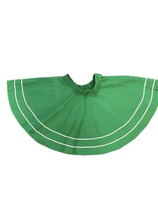 Vintage Girls Handmade Green Piped Skirt 10” Waist - Picture 1 of 4