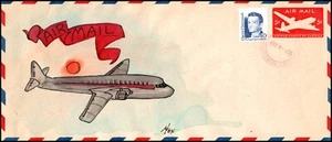 3 Feb 1998 UC14 5 Cents Cargo Plane Melissa Fox Hand Painted Add On Chennault - Picture 1 of 2