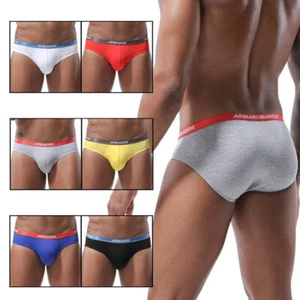 Mens Underpants Briefs Sexy Low Waist Bikini Panties Pouch Underwear Breathable - Picture 1 of 30