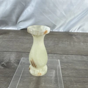 Vintage Minature Marble Vase/Incense Burner 3" Tall Browns/White - Picture 1 of 6