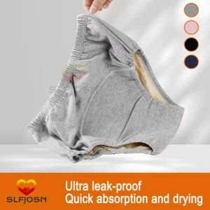 1x Adult Cotton Incontinence urine Underwear Reusable Breathable Leak Protection - Picture 1 of 23