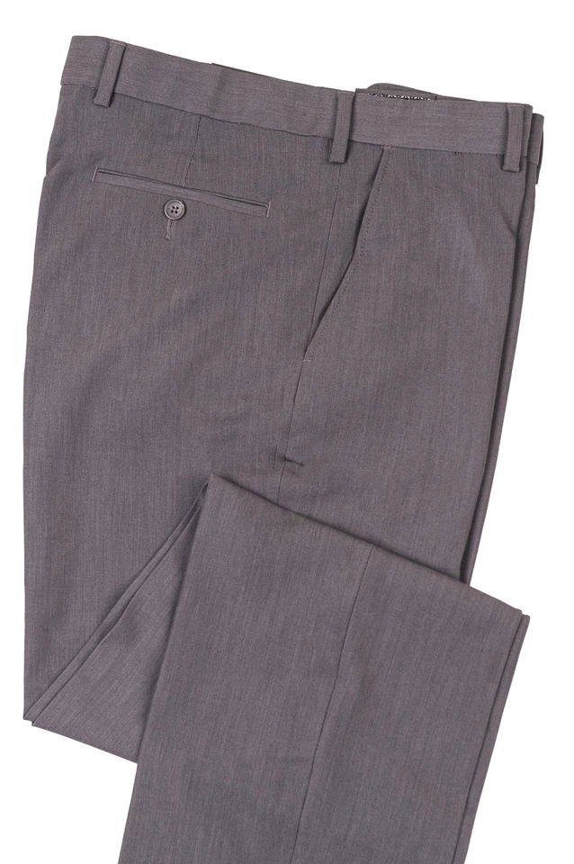 Pantalón de vestir Enro $95 cintura cómoda, tela elástica en 4 vías, para hombre frente plano gris 42 Foto 1 de 1