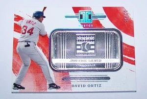 DAVID ORTIZ #48 - 2024 Panini Impeccable 1oz .999 Silver Bar HOF /25 "Big Papi" - Picture 1 of 4