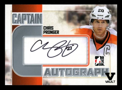 2011-12 ITG Flyers Captain Series Autograph Signed Chris Pronger #A-CP Vault HOF - Image 1 of 2