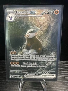 Excadrill ex 168/086 SV Black Bolt Ilustración Especial Raro Pokemon TCG Tarjeta Casi Nuevo - Imagen 1 de 2