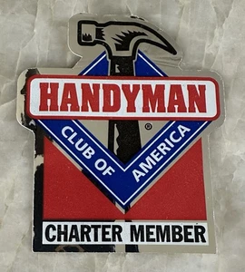Handyman Club Of America Charter Member Mirrored Sticker Label - Picture 1 of 2