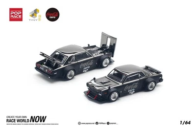 1:64 Nissan Skyline GT-R (KPGC10) Hakosuka V8 -- Coca-Cola - Black -- Pop Race - Image 1 of 4
