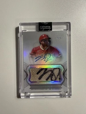 2024 Topps Dynasty - Mike Trout GAME-USED Glove Auto 5/5 #ABG-MT - Image 1 of 2