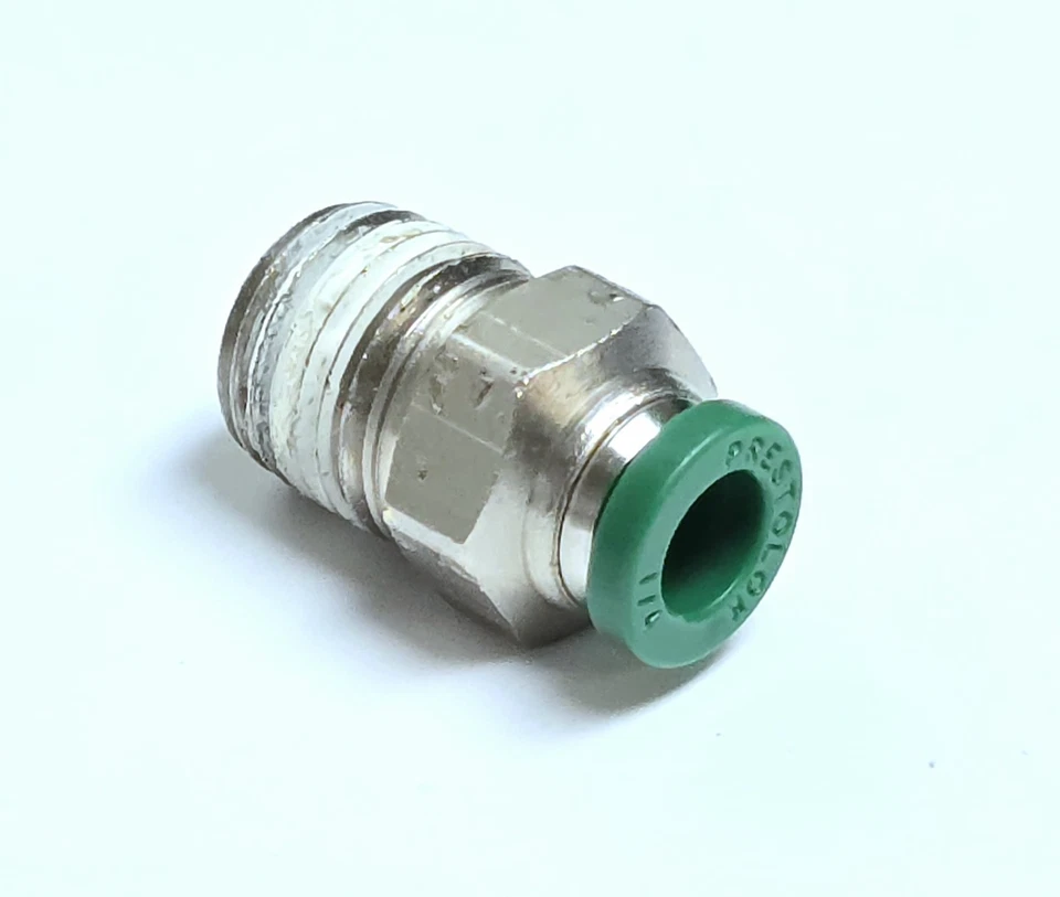PARKER W68PLP-4-4, Male Connector, Straight, 1/4" Tube OD X 1/4" NPT, Prestolok  - Image 1 of 1