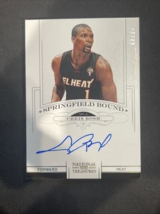 2012 National Treasures Springfield Bound Chris Bosh #8 /99 HOF Heat Legend! - Picture 1 of 5