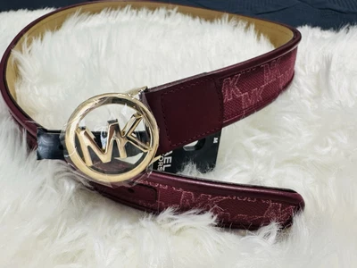 Michael Kors Women's Belt Size L Burgundy Color - Image 1 of 4