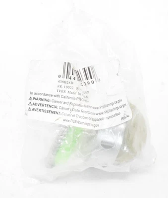 Ives 436B26D 地板安装门挡黄铜缎面镀铬 1-3/8" x 1-3/4" x 2 — 第 1/4 张图片