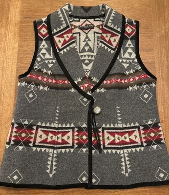 PENDLETON High Grade Western Art To Wear Heritage Wool Vest *Petite S Measure* - Image 1 of 4