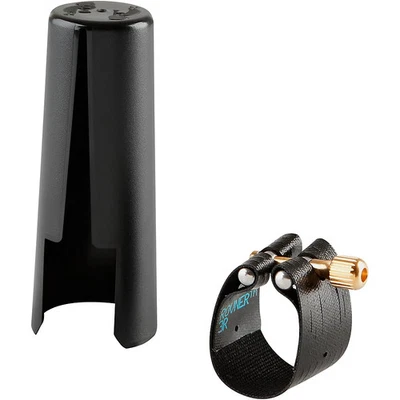 Ligadura y tapa de saxofón barítono oscuro Rovner 3R se adapta a la mayoría de las boquillas de goma Foto 1 de 3