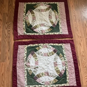 2 Standardgröße Ehering Patchwork gesteppte Kissenbezüge Landhaus - Bild 1 von 11