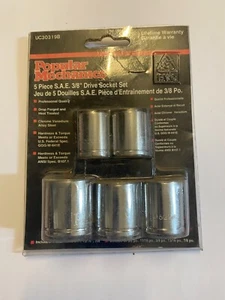 Socket sets - 5 piece S.A.E 3/8" Set - Chrome Vanadium New old stock - Picture 1 of 1