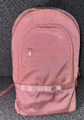 维多利亚秘密粉色学院背包粉色玫瑰珠光刺绣标志 — 第 1/4 张图片