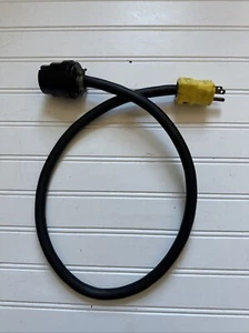 Hubbel 3 Prong Electrical Addapter - Male 5-15P To Female 10-50R - 3’ 14/3 Cable - Picture 1 of 5