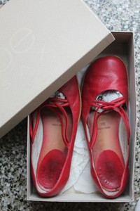 scarpe basse rosse
