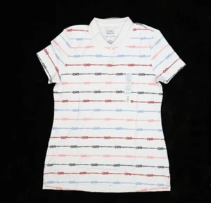 Croft & Barrow Essential Polo Shirt Short Sleeve Rope Knot Design Womens S - Picture 1 of 10