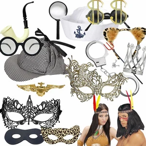 KARNEVAL + FASCHING - Verkleidung Masken Accessoires Mottoparty Motto Party Set - Bild 1 von 68