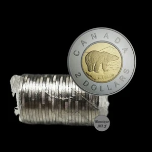 Canada 2012 Polar bear old generation , $2 Toonie coins UNC. from roll - Picture 1 of 2