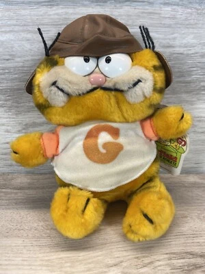 1981 Garfield Football Bean Bag Stuffed Plush Dakin Vintage NOS With Tags  - Image 1 of 4