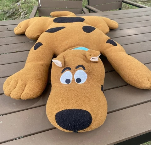 Scooby Doo Crown Crafts Large 40” Pillow Plush Laying 1999 Stuffed Toy Vintage Cover