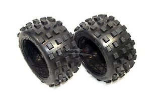 MadMax Big Digger Buggy Tyres - Rear Pair  HPI Baja & KM Buggy 1/5th Scale - Picture 1 of 4