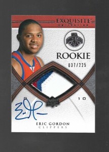 2008-09 Exquisite Collection Eric Gordon RC Patch Auto #37/225