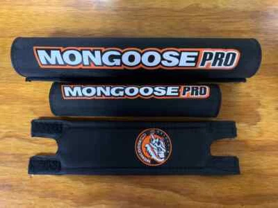 BMX BICYCLE PADS MONGOOSE PRO OLD SCHOOL NOS AUTHENTIC - Image 1 of 4