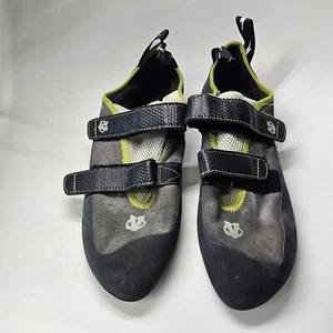 Evolv Defy Climbing Shoes Gray Black Men's 13.5 US Neon 12.5 UK S6b - Picture 1 of 11