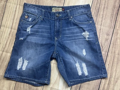 Dear John Women's Size 27 Denim Distressed Bermuda Shorts - Image 1 of 4