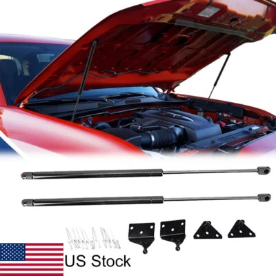 2x Varillas de resorte amortiguador de puntal de soporte de elevación de capó para Toyota Tacoma 2005-2014 Foto 1 de 4